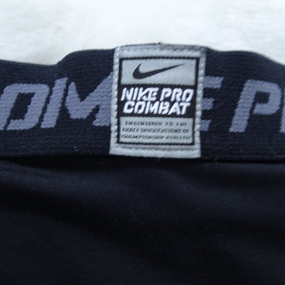 Men's Nike Pro Combat Black Shorts Size Medium - Picture 6 of 8
